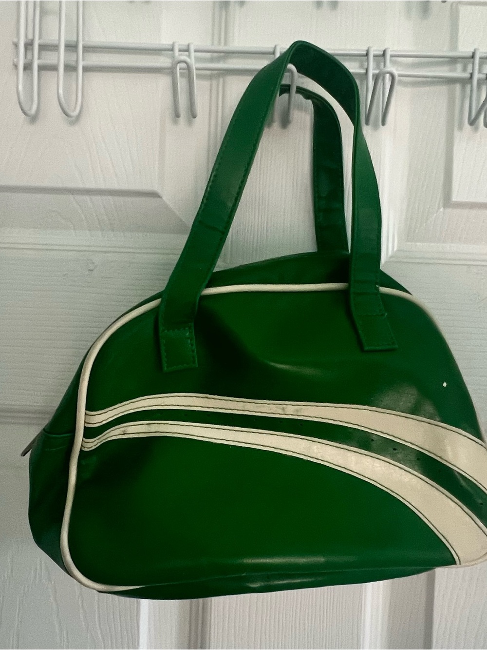 Green Retro Bowling-Style Women’s Handbag